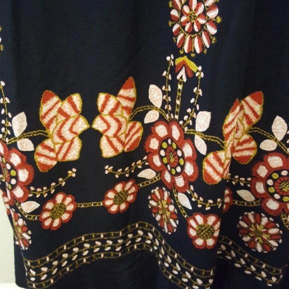 Faux wrap navy maxi M - Picture 8 of 10